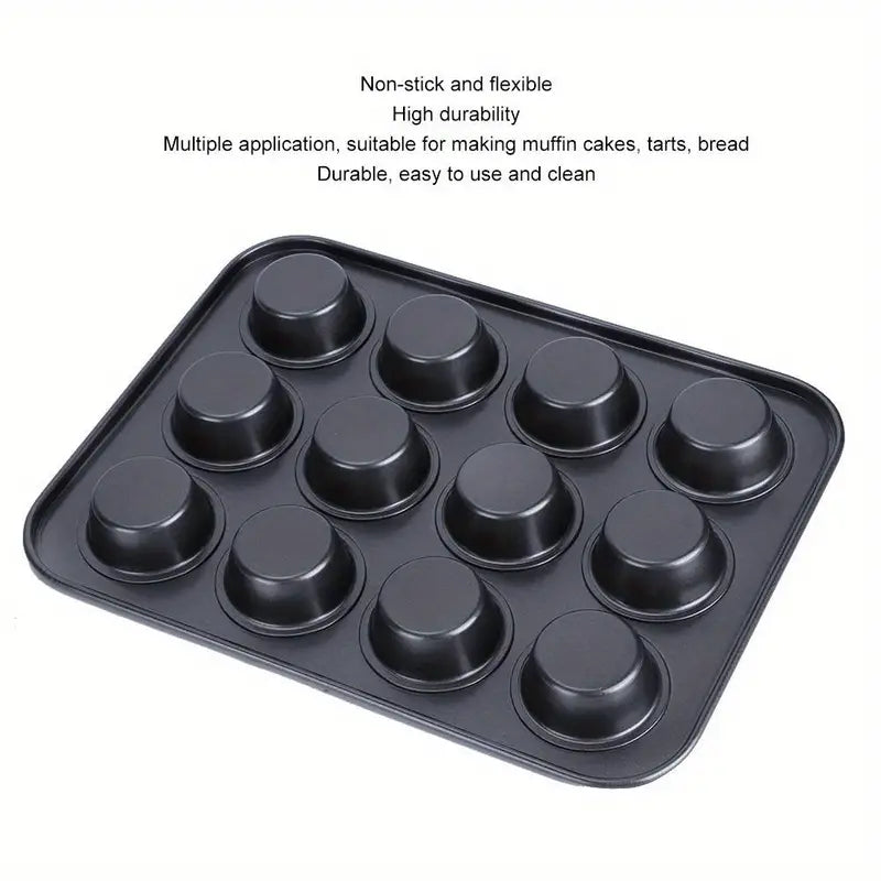 Non-Stick 12-Cup Muffin Pan and Baking Tray