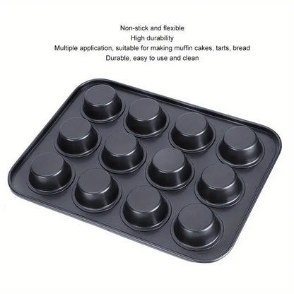 Non-Stick 12-Cup Muffin Pan and Baking Tray