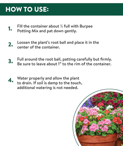 , 9 Quarts | Premium Organic Potting Natural Soil Mix Food Ideal for Container Garden-Vegetable, Flower & Herb Use for Indoor Outdoor Plant