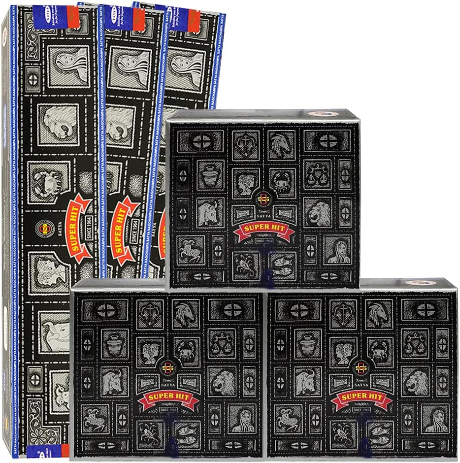 Super Hit Incense Sticks and Cone Incense Holder Variety Pack Bundle Insence Insense Insienso