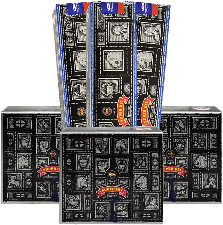 Super Hit Incense Sticks and Cone Incense Holder Variety Pack Bundle Insence Insense Insienso