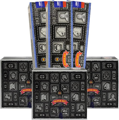 Super Hit Incense Sticks and Cone Incense Holder Variety Pack Bundle Insence Insense Insienso
